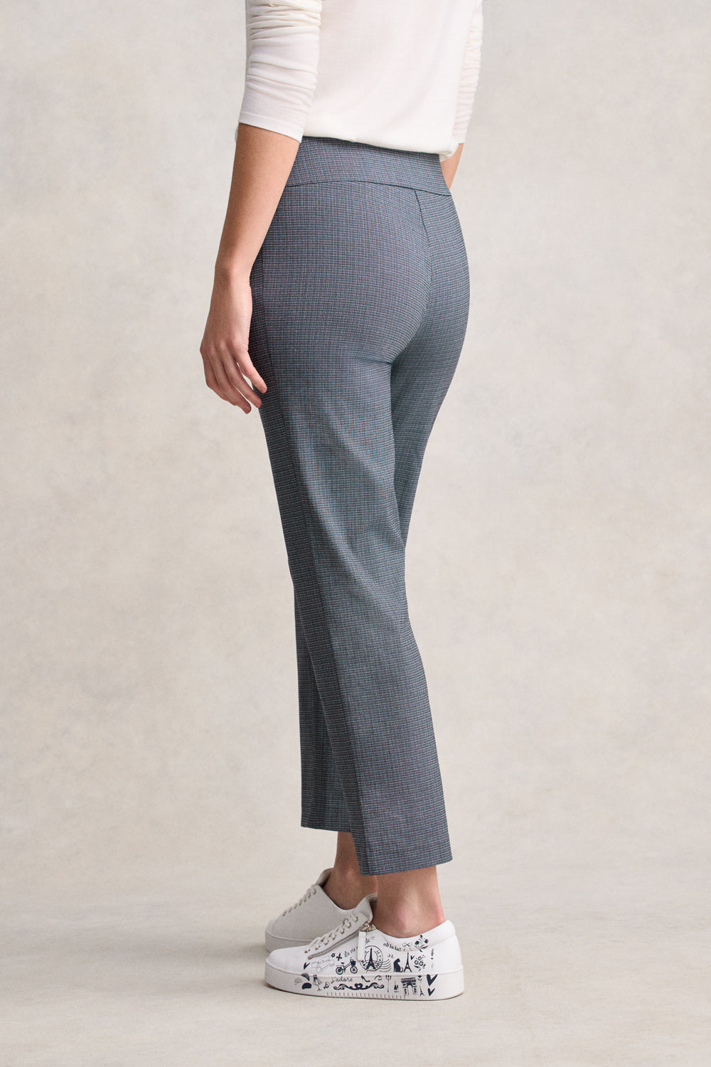 Tapered Check Pant - Ink Textured Check
