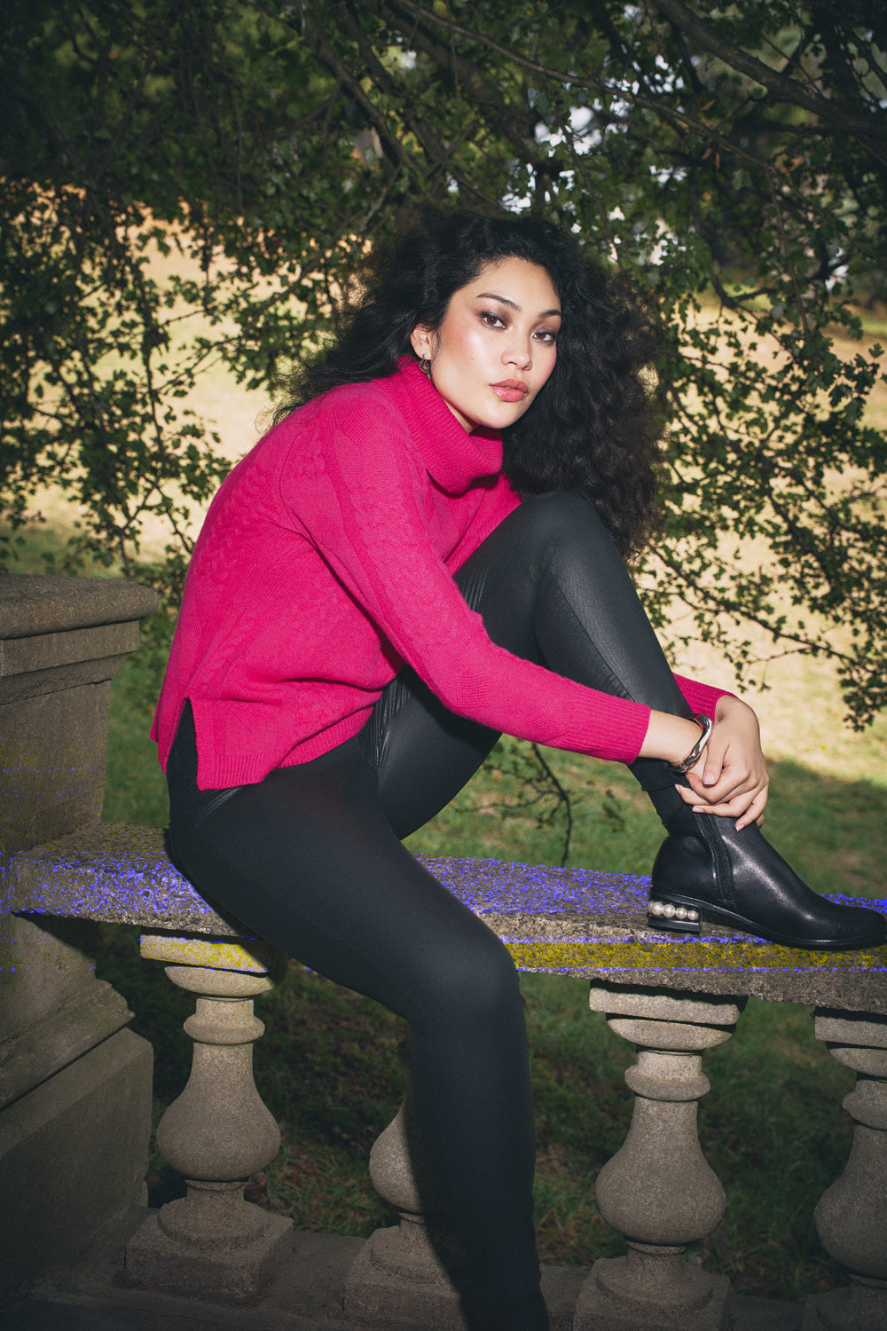 Skinny Leg Coated - Black