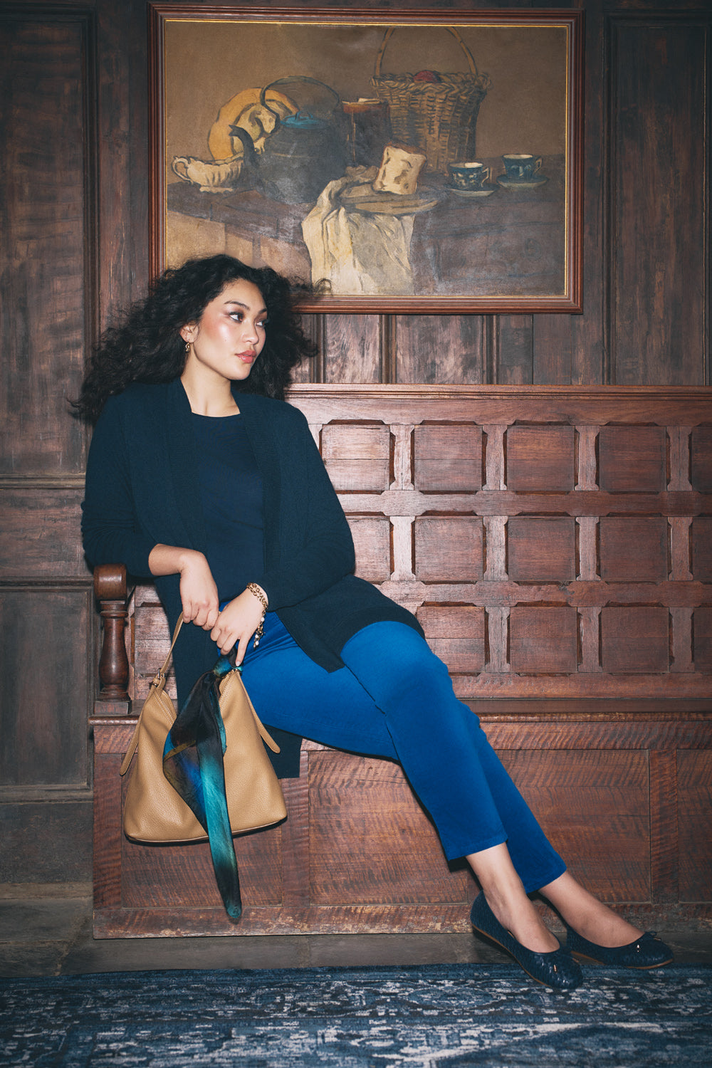 Velvet Straight Leg - Prussian Blue
