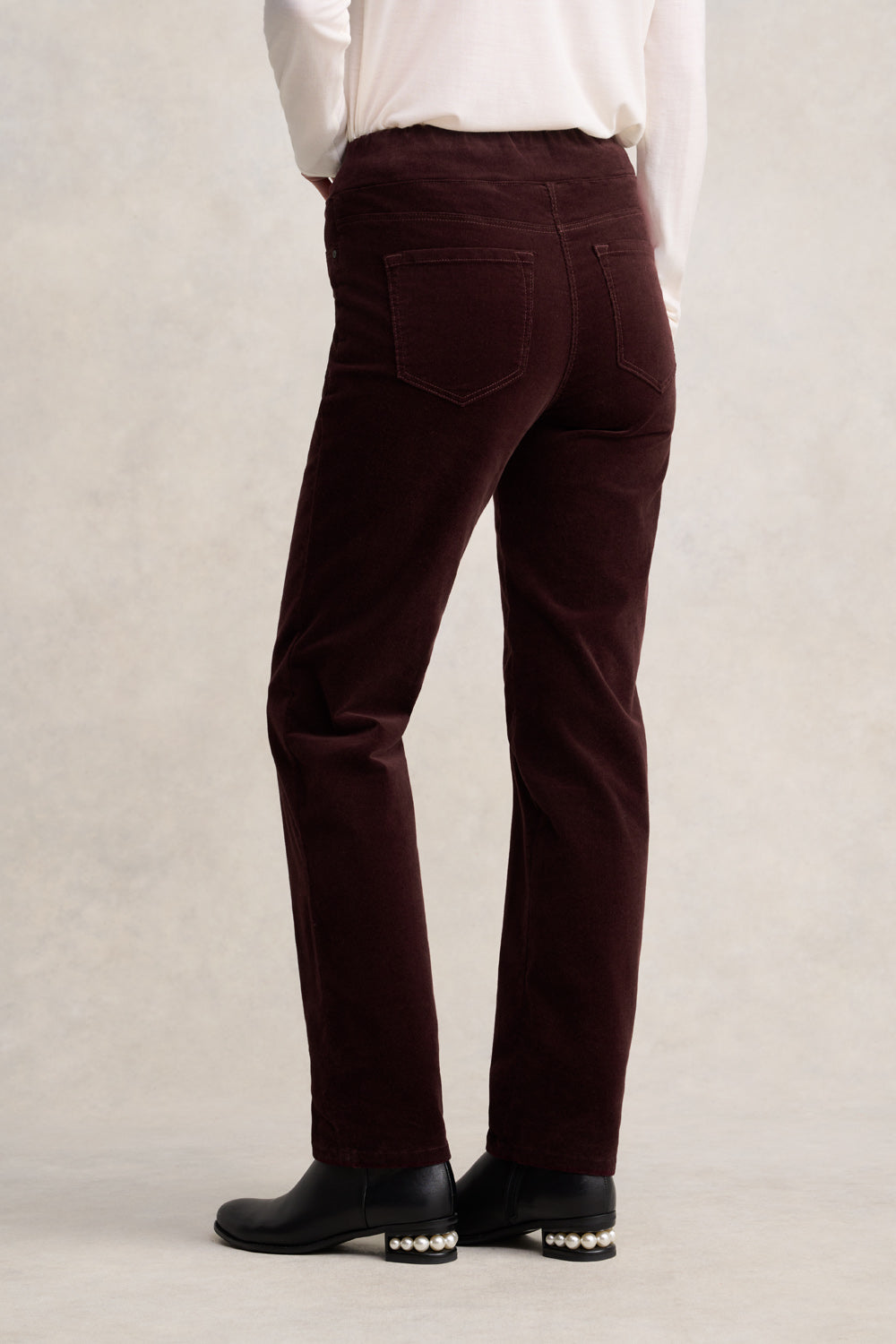 Cord Straight Leg - Burgundy