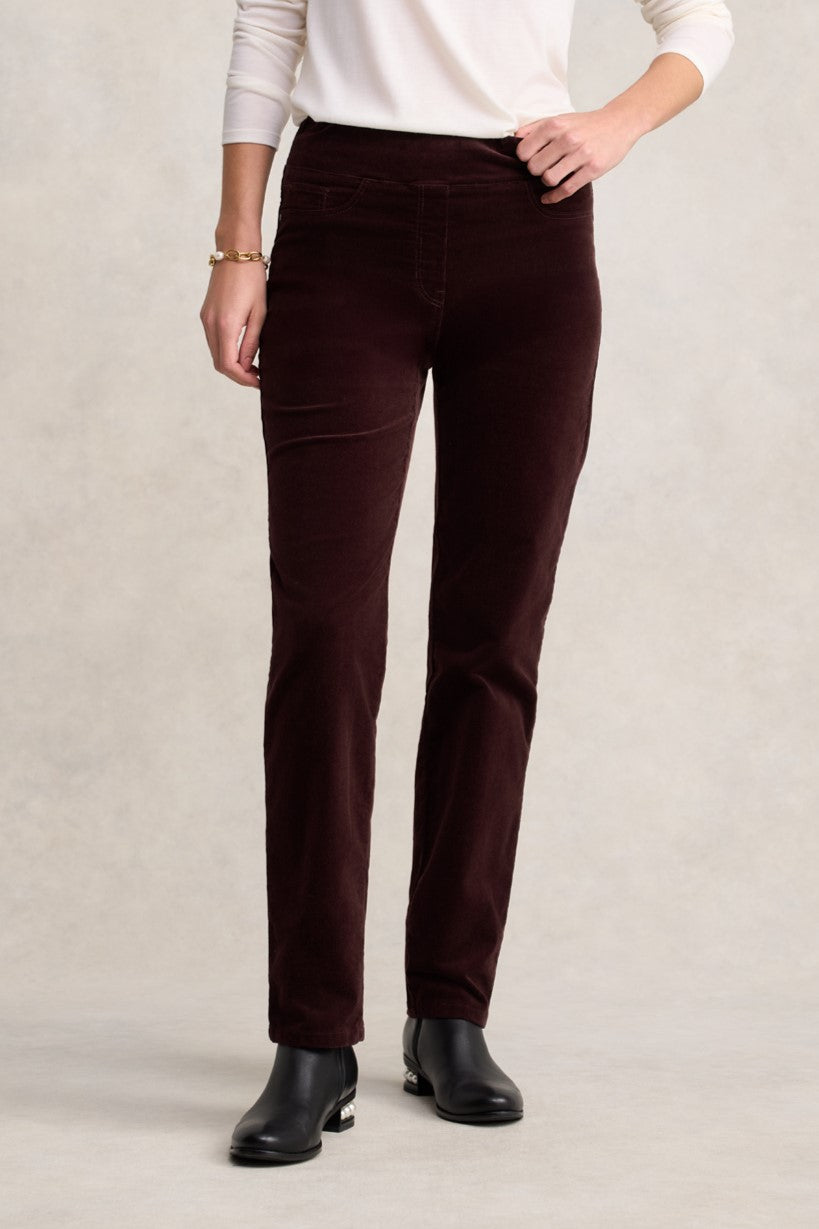Cord Straight Leg - Burgundy
