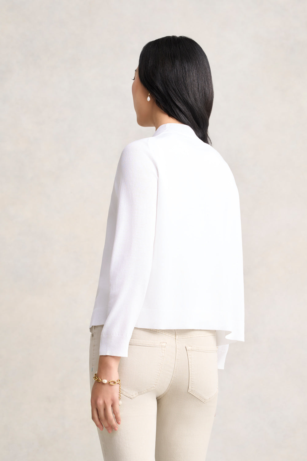 Essential Cardigan - White