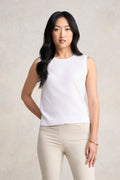 Essential Knit Tank - White