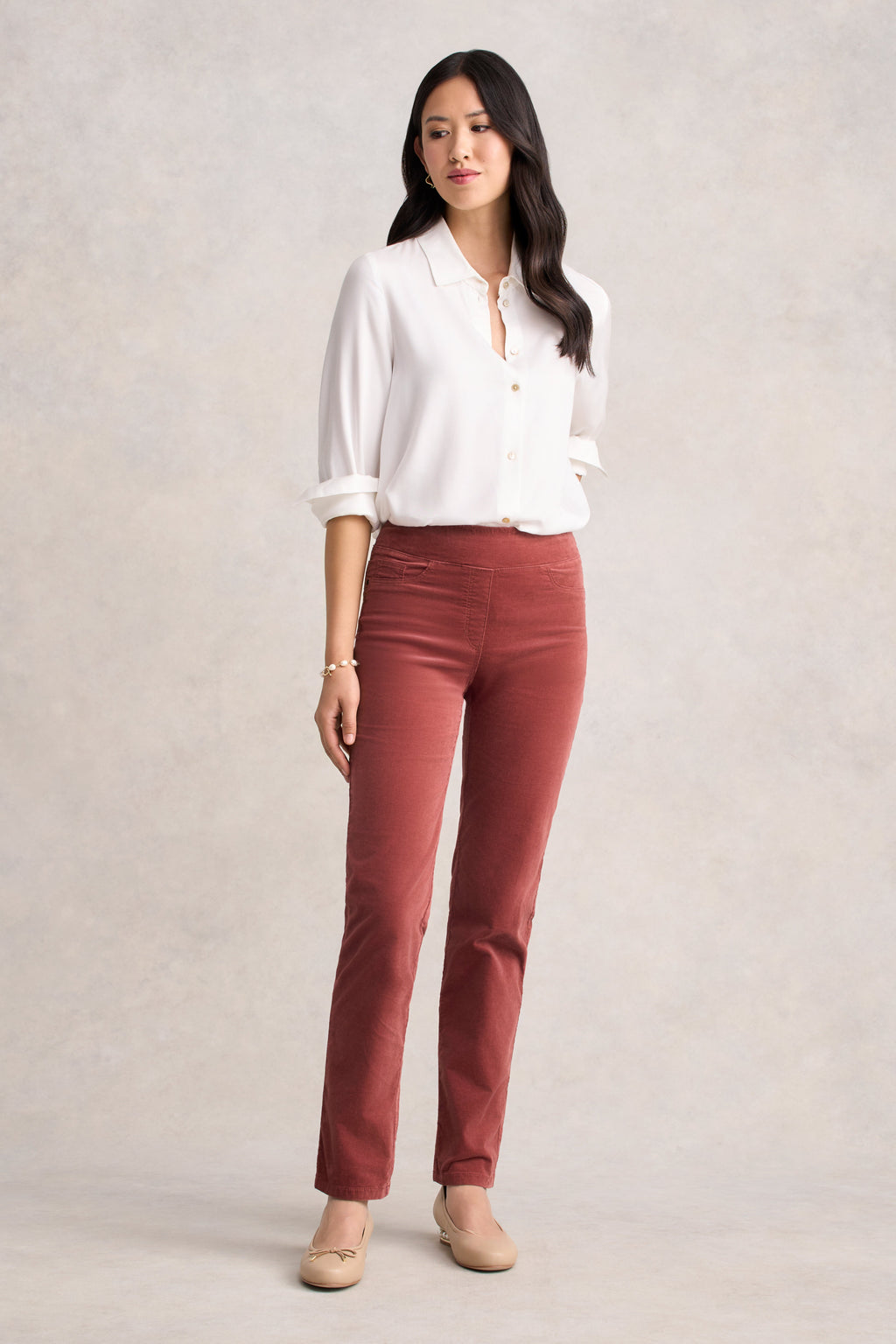 Velvet Straight Leg - Rosewood