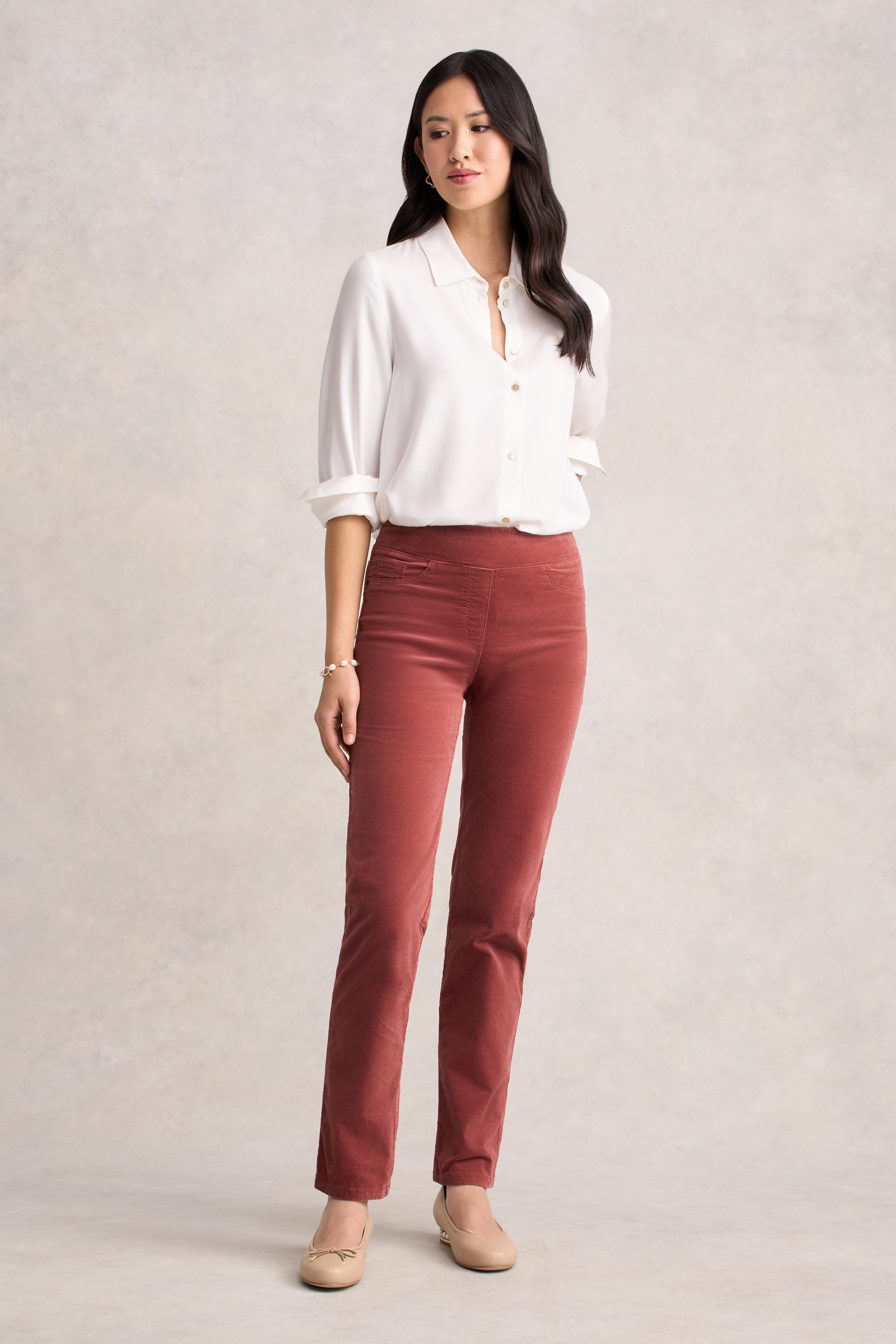 Bengajean® Velvet Straight Leg - Rosewood