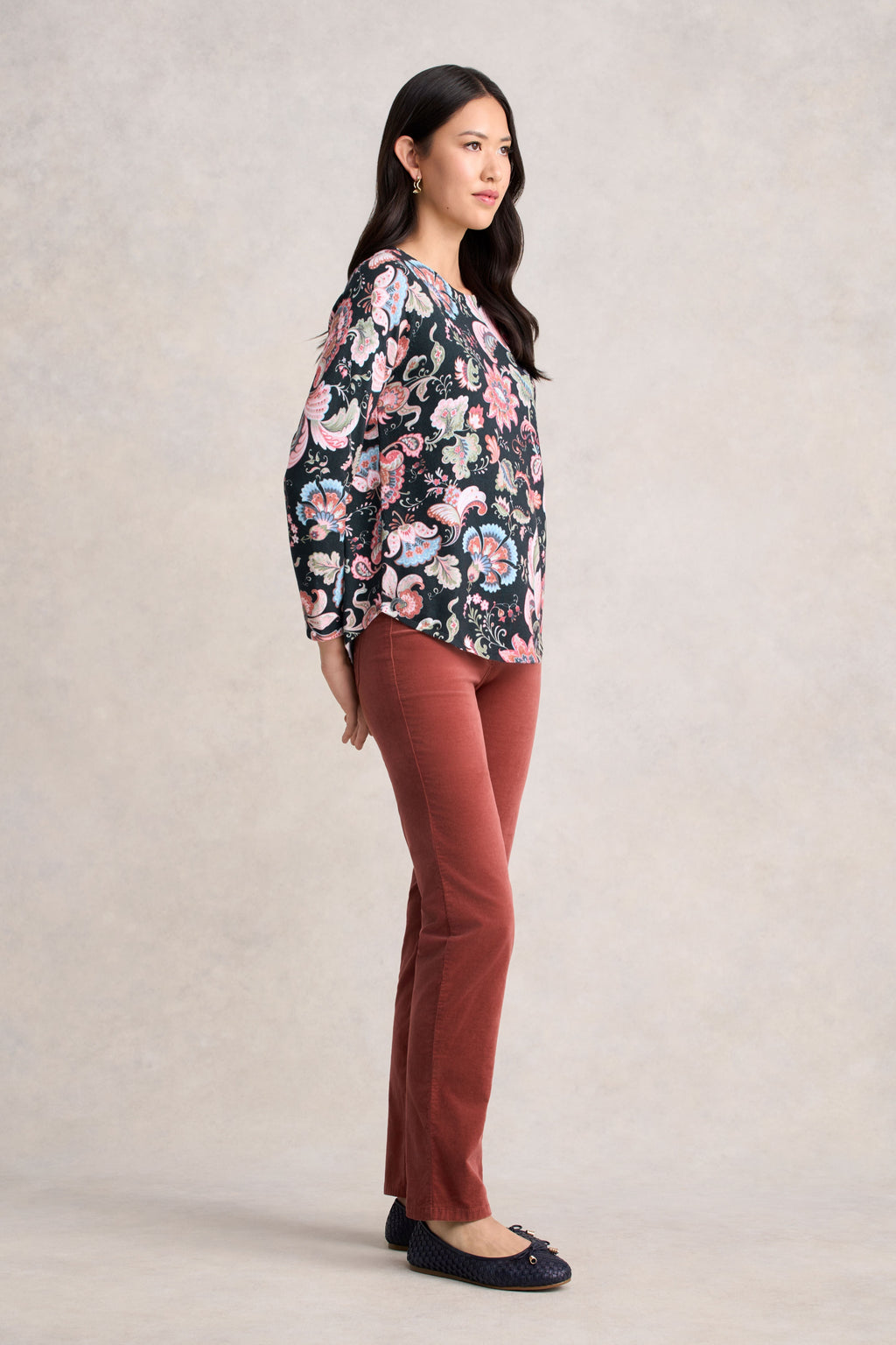 Printed Cotton Jumper - Tapestry Print