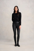 Skinny Leg Coated - Black