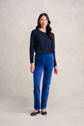 Velvet Straight Leg - Prussian Blue