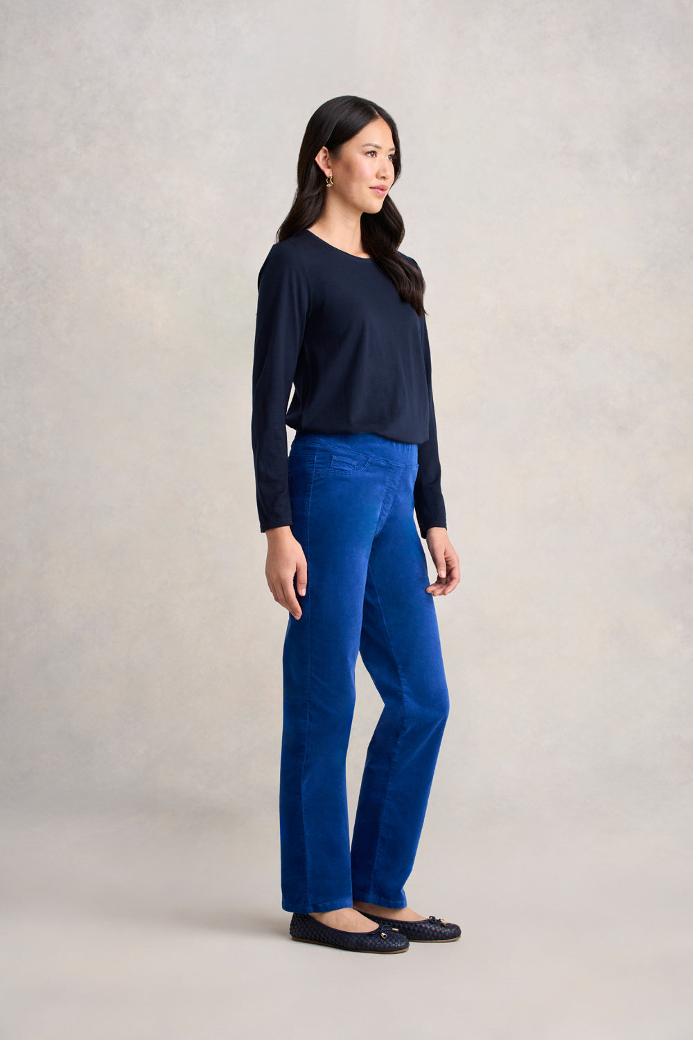 Velvet Straight Leg - Prussian Blue