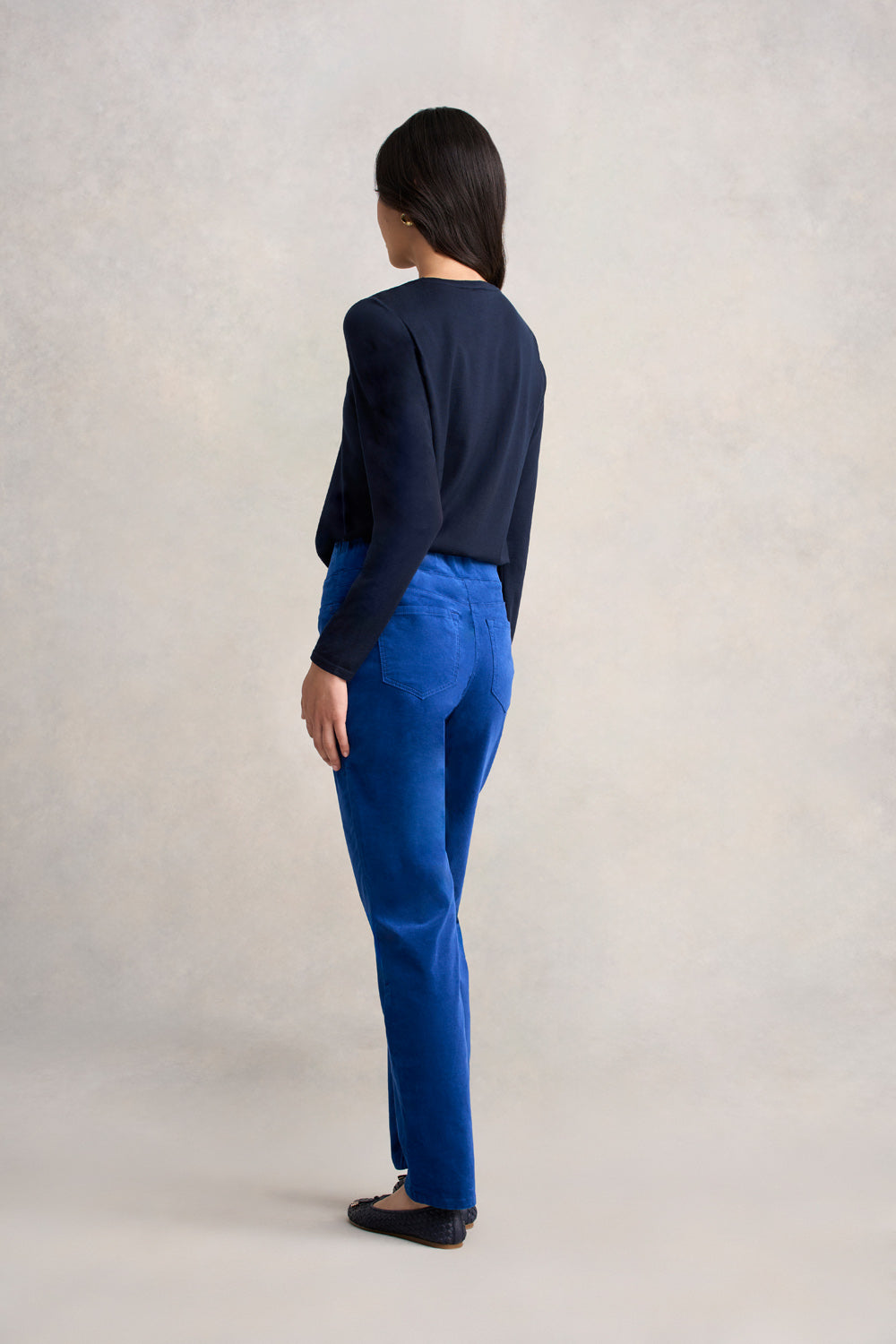 Velvet Straight Leg - Prussian Blue
