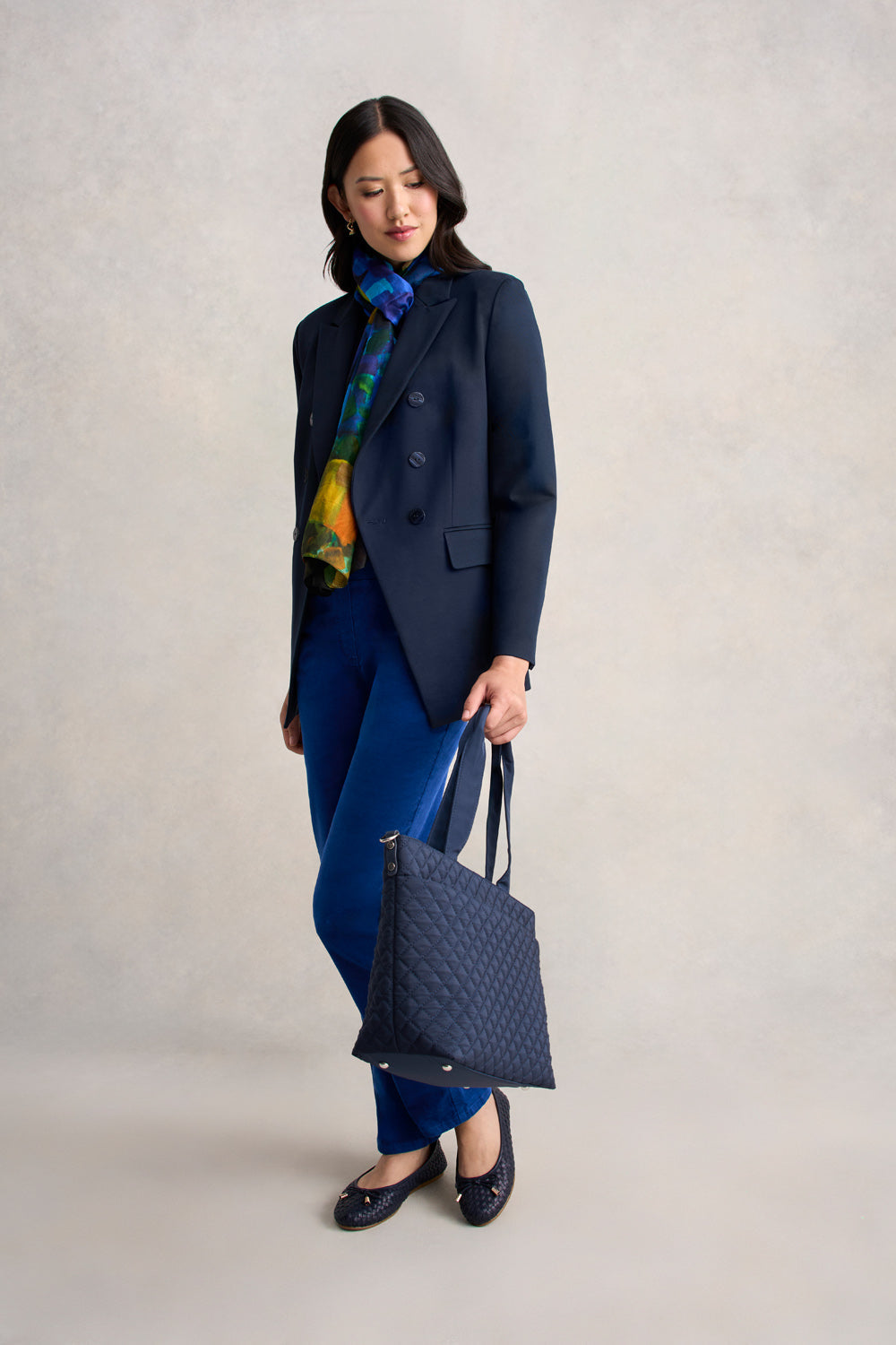 Velvet Straight Leg - Prussian Blue