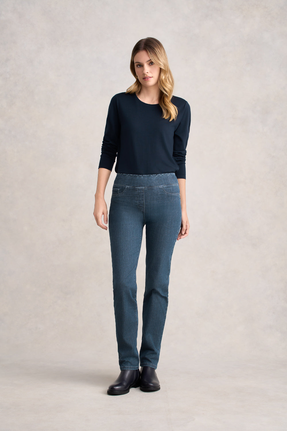 Straight Leg - Indigo Grey Wash