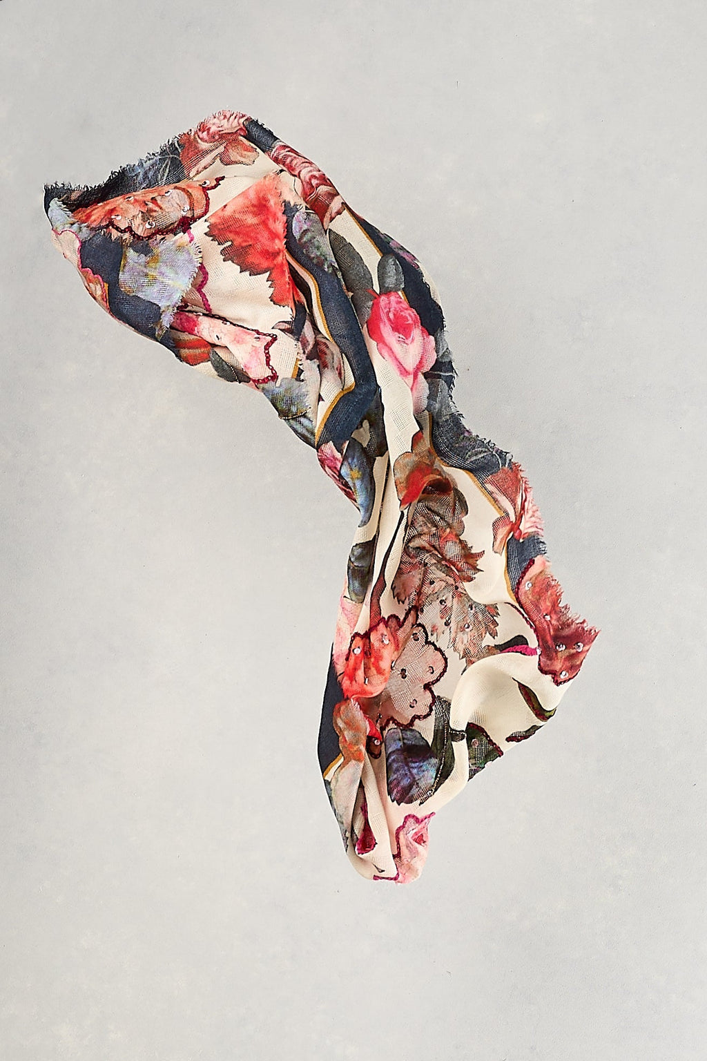 Bold Winter Bloom Scarf - Multicolour