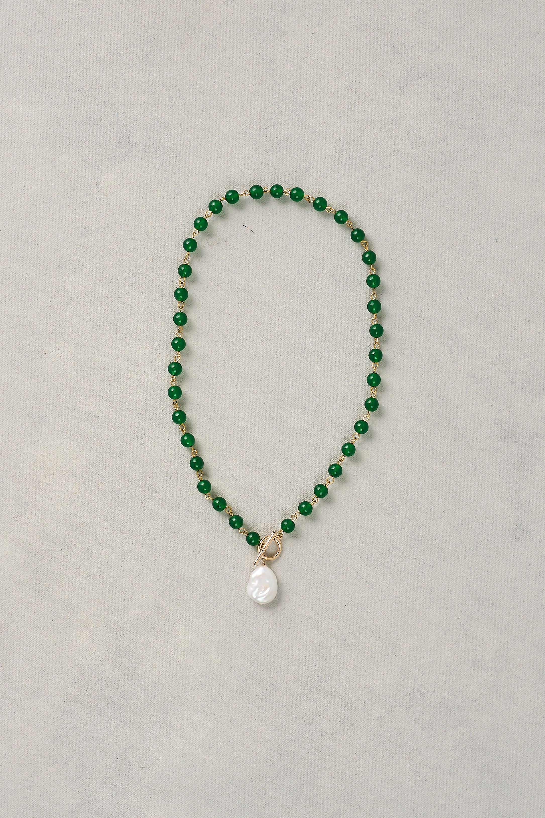 Pearl Pendant Necklace - Emerald