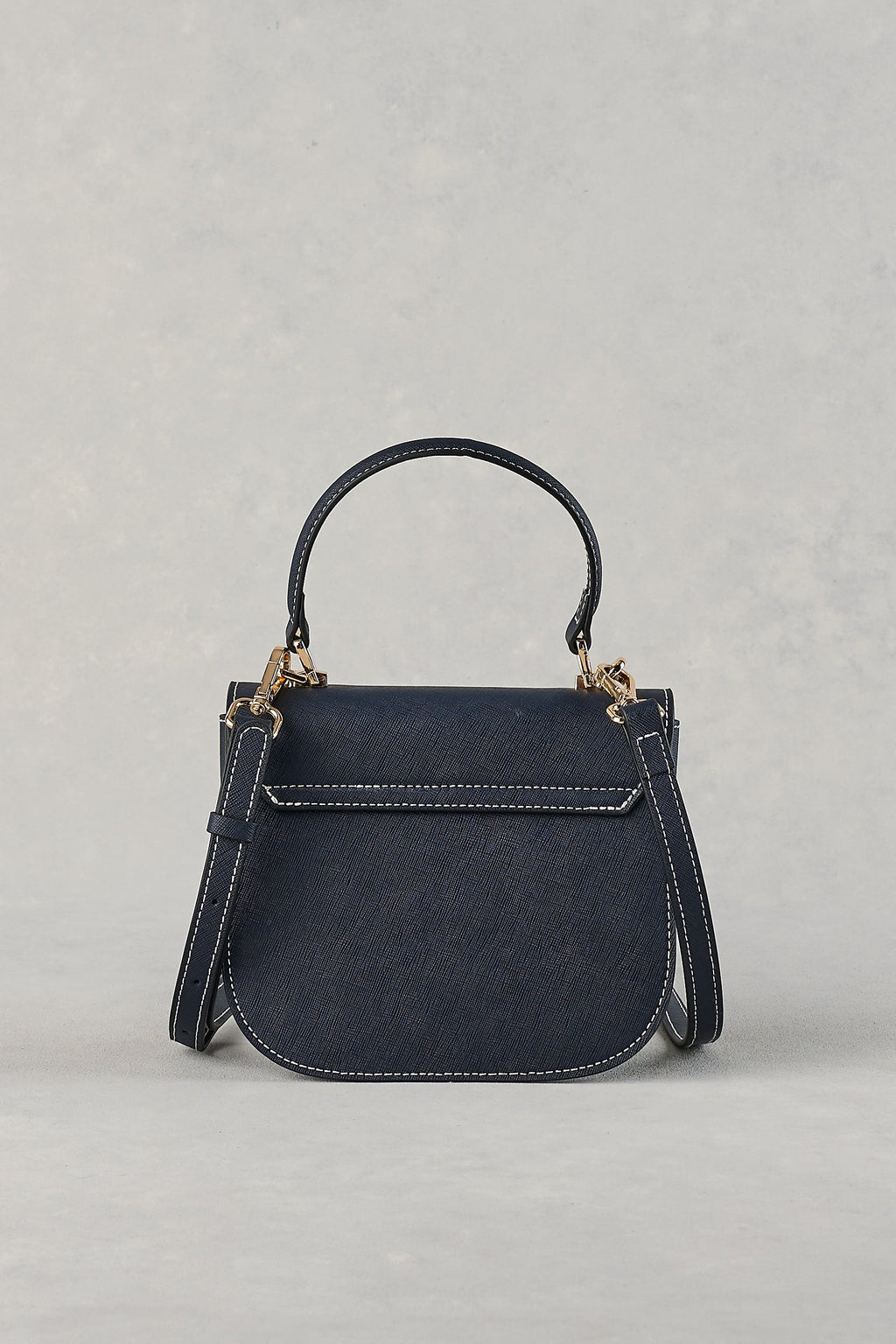 Structured Crossbody Bag - Navy