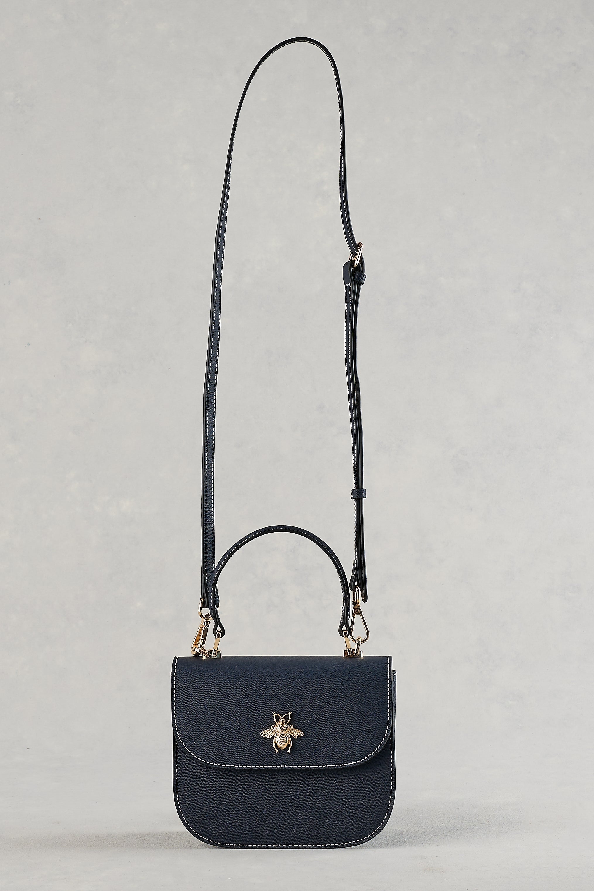 Structured Crossbody Bag - Navy
