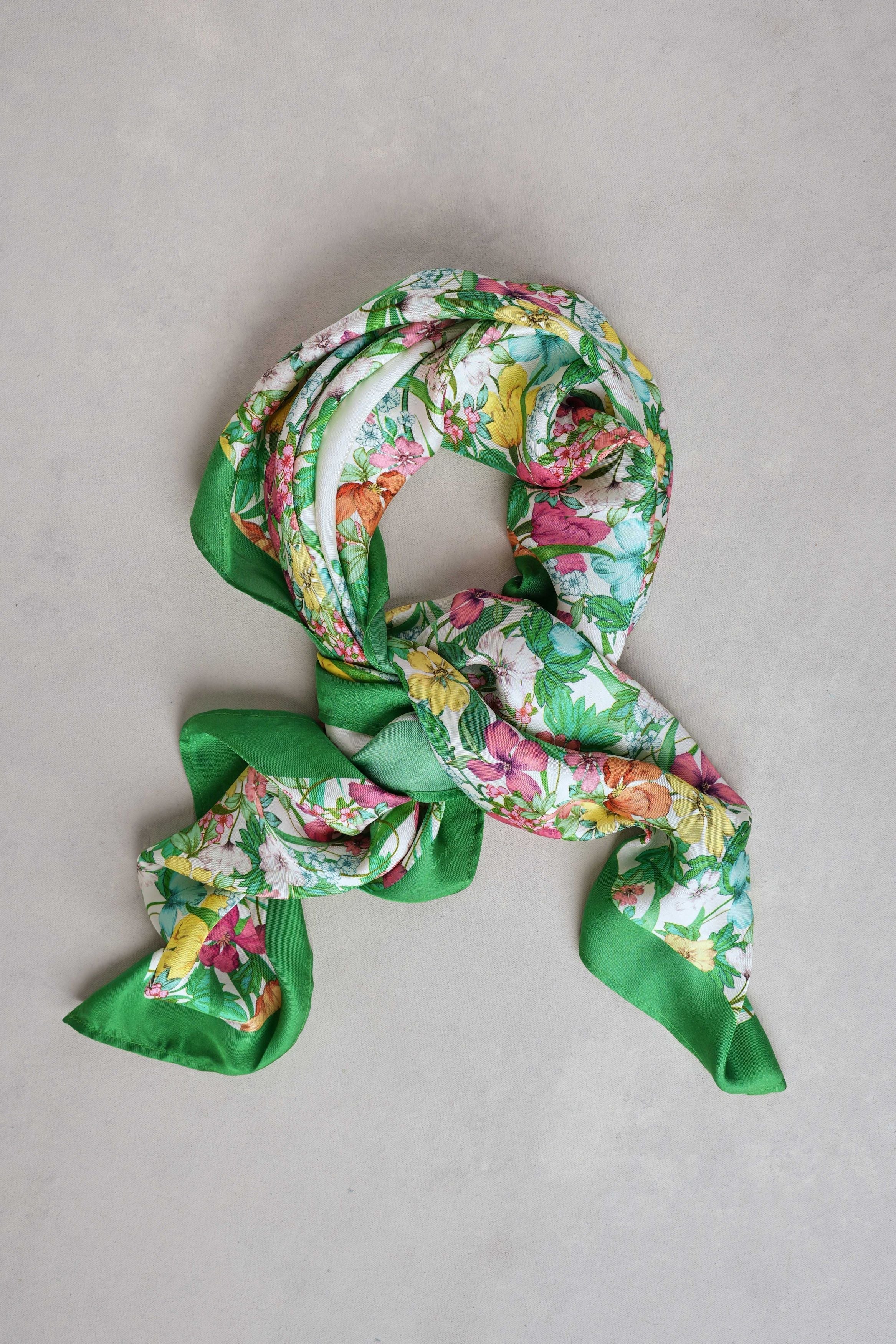 Floral Square Scarf – Multicolour