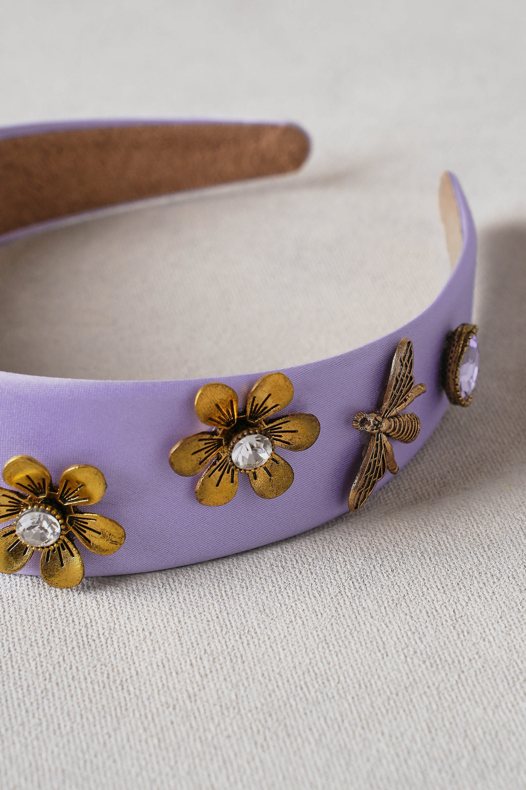 Bejewelled Headband – Mauve