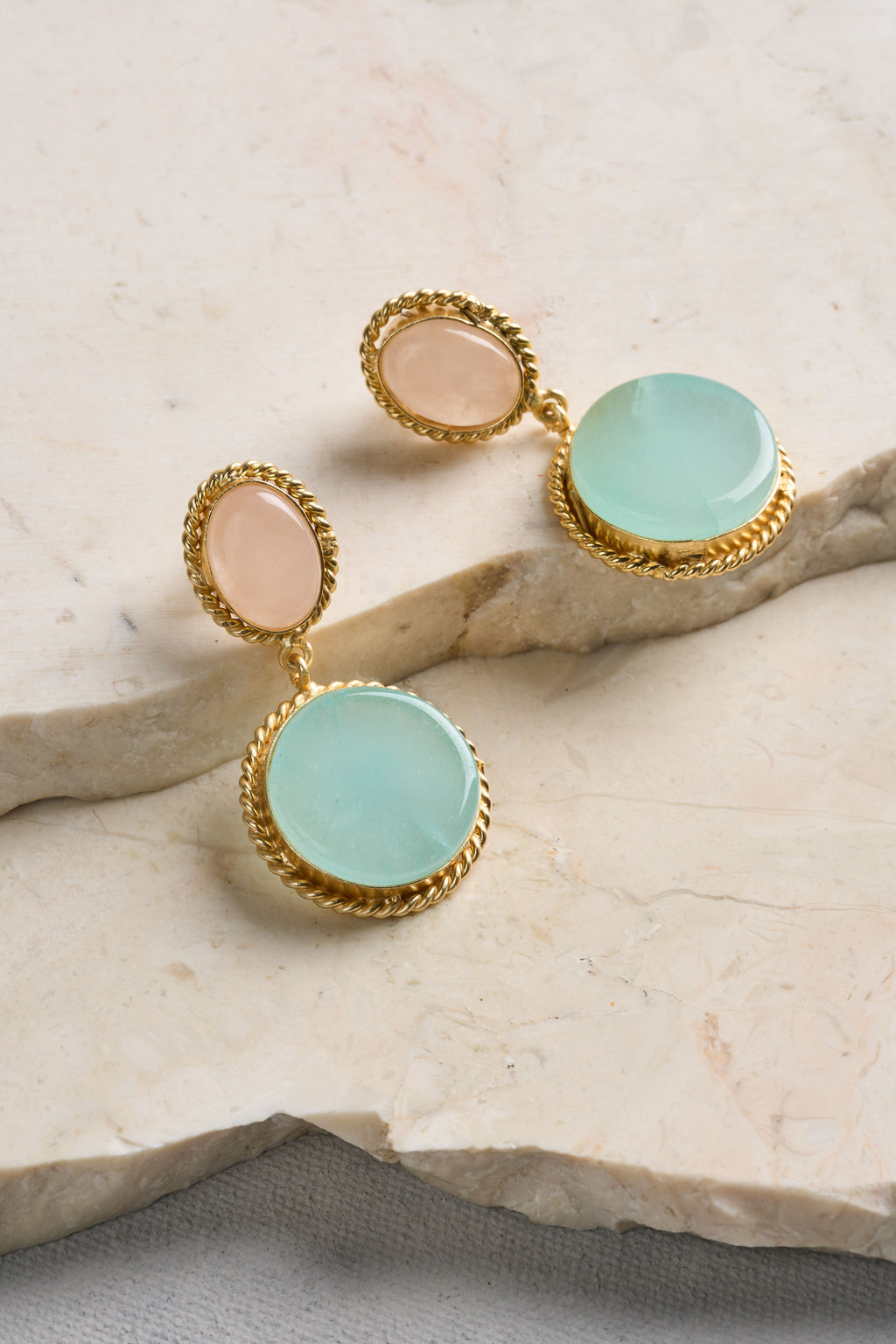 Two Tone Earrings - Multicolour