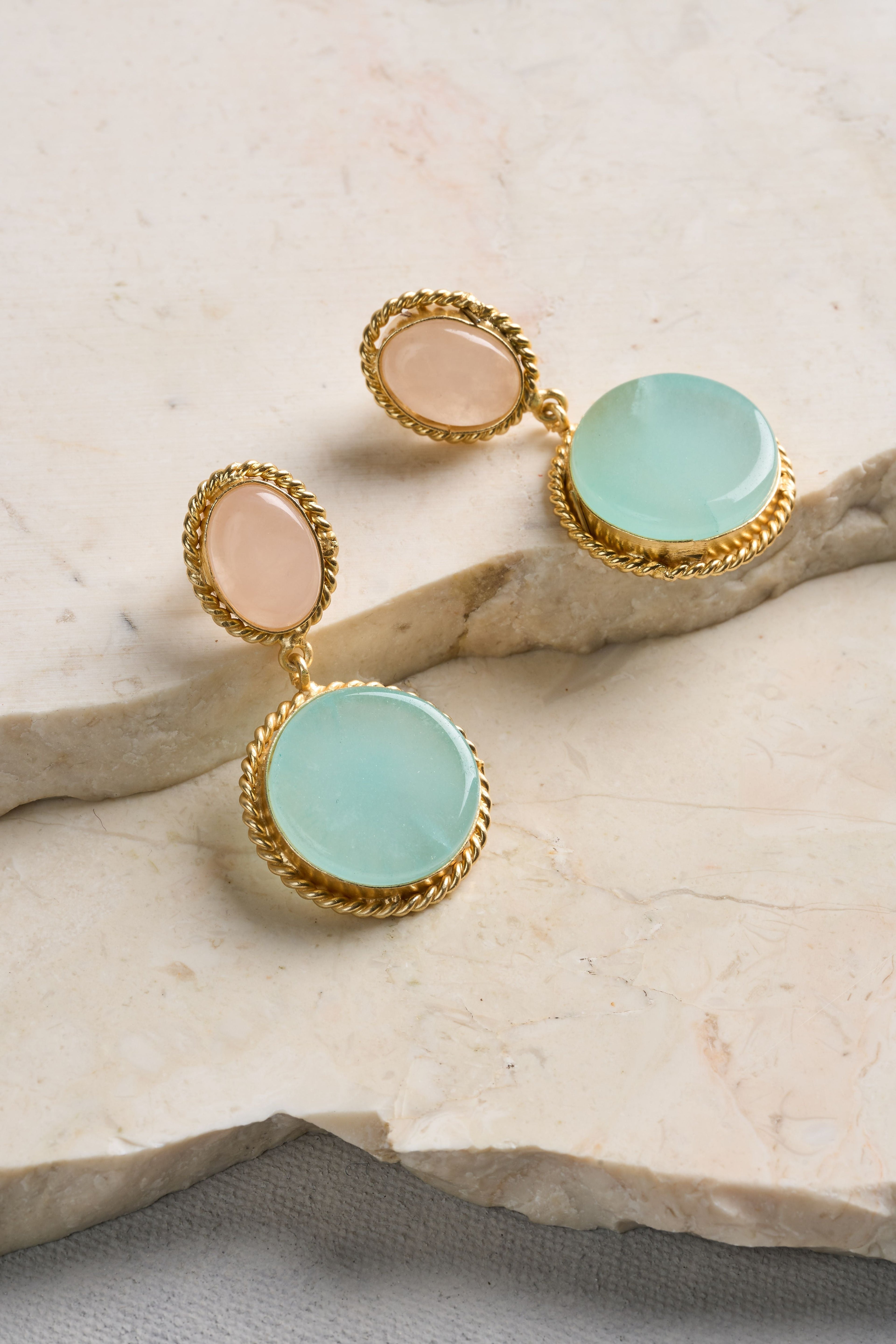 Two Tone Earrings - Multicolour