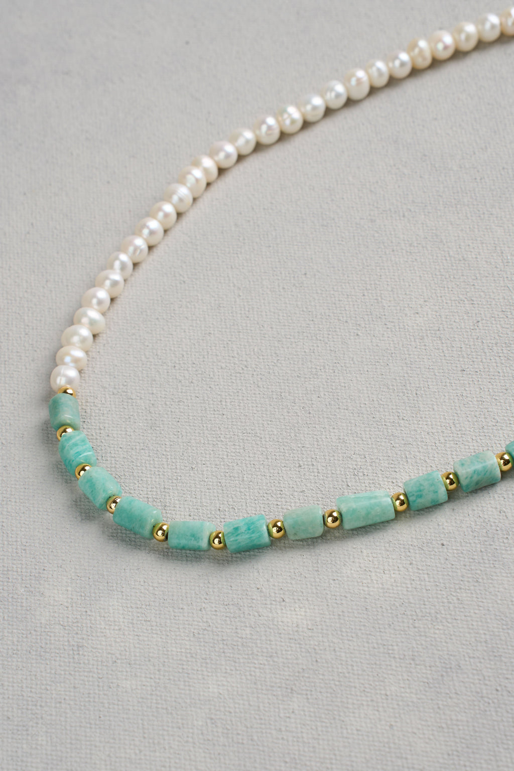 Pearl & Stone Necklace - Multicolour
