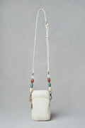 Beaded Phone Bag - Cream