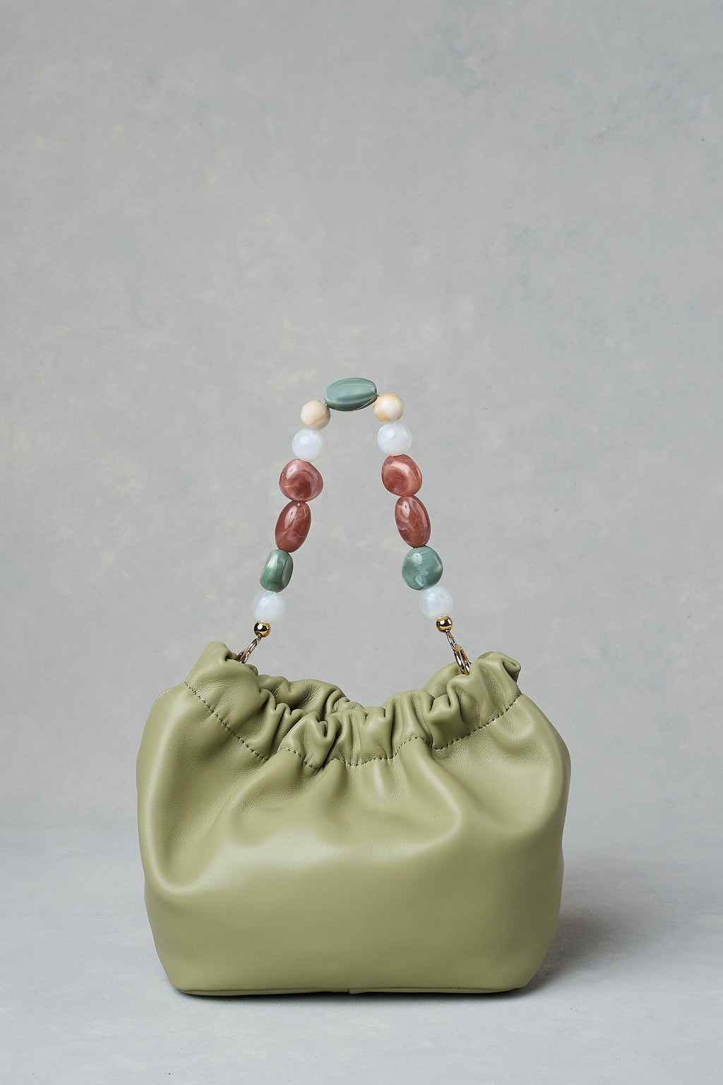 Beaded Shoulder Bag - Sage