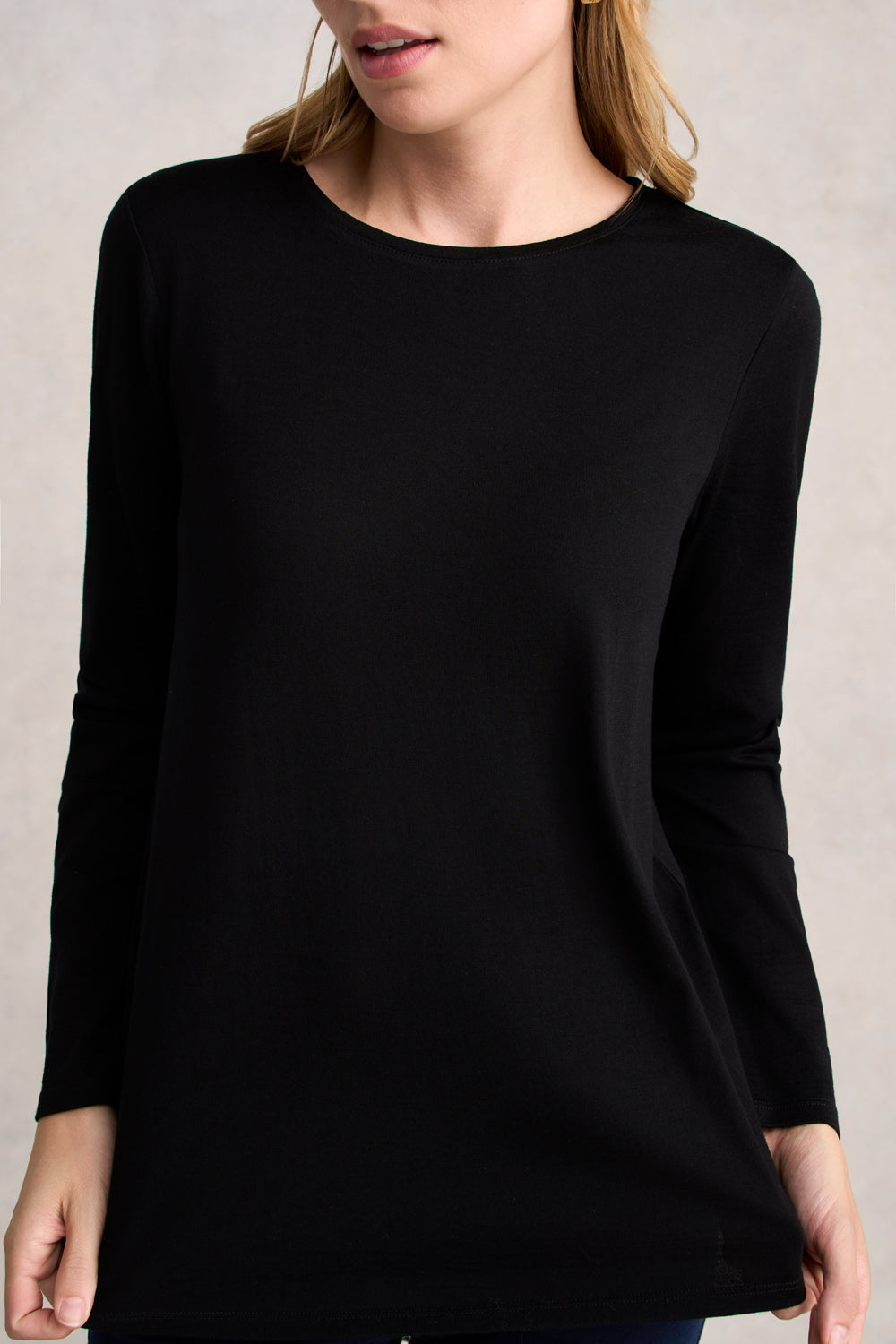 Wool Jersey Tee - Black