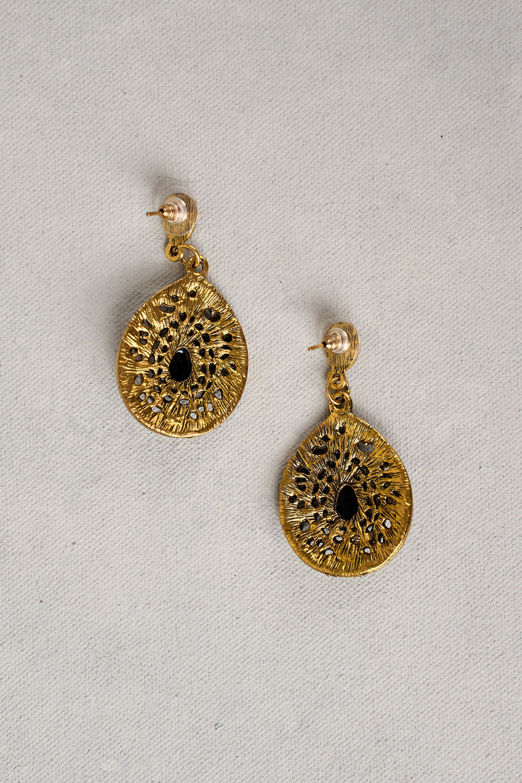 Black Halo Earrings