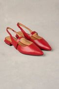Elisa Pointed Flat - Rouge