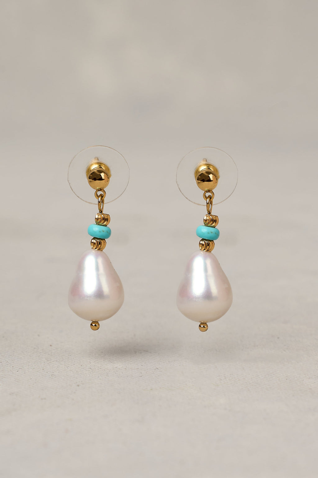Elise Pearl Drop Earrings - Multicolour