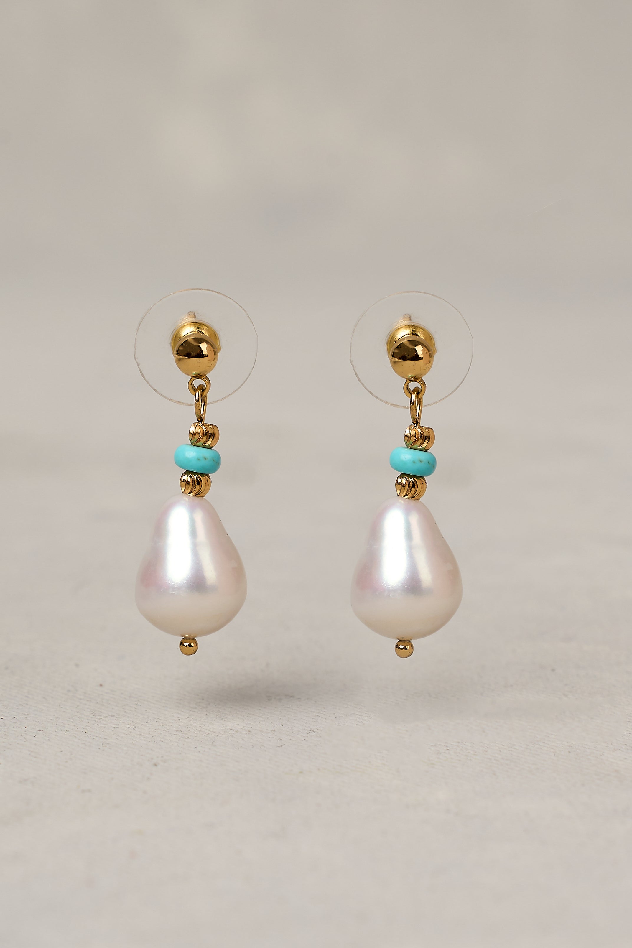 Elise Pearl Drop Earrings - Multicolour