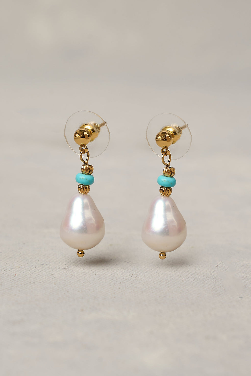Elise Pearl Drop Earrings - Multicolour