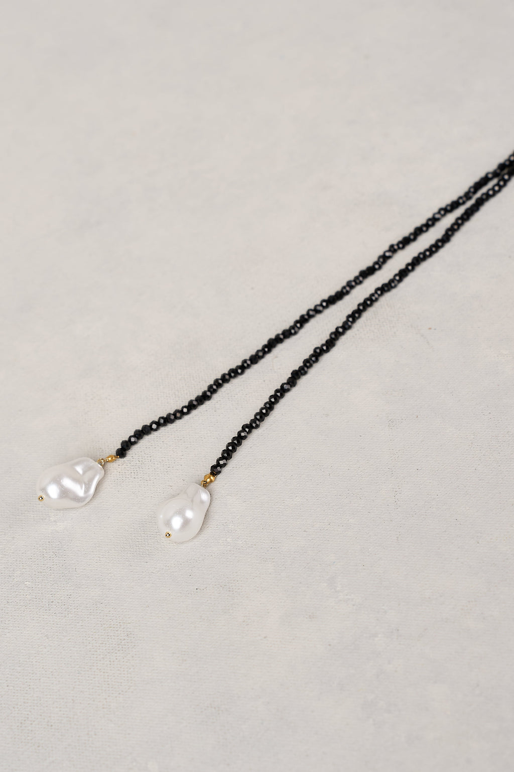 Faceted Rope Necklace - Black
