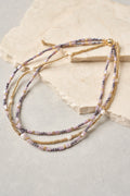 Lilac Pearls Layered Necklace
