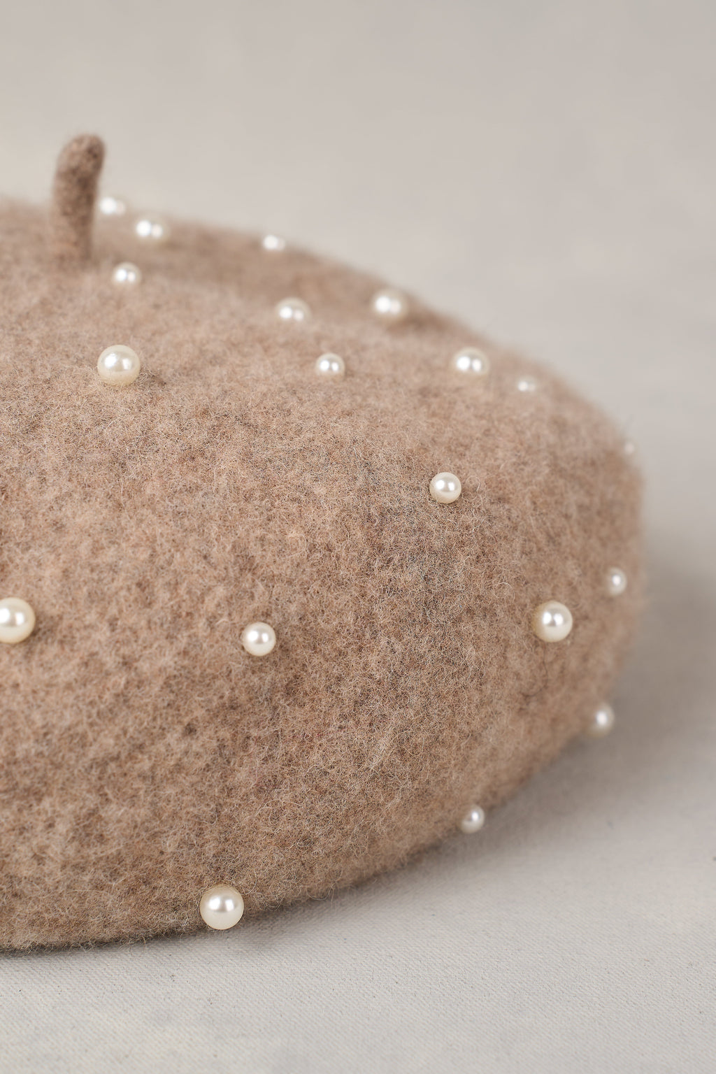 Pearl Beret - Taupe Marle