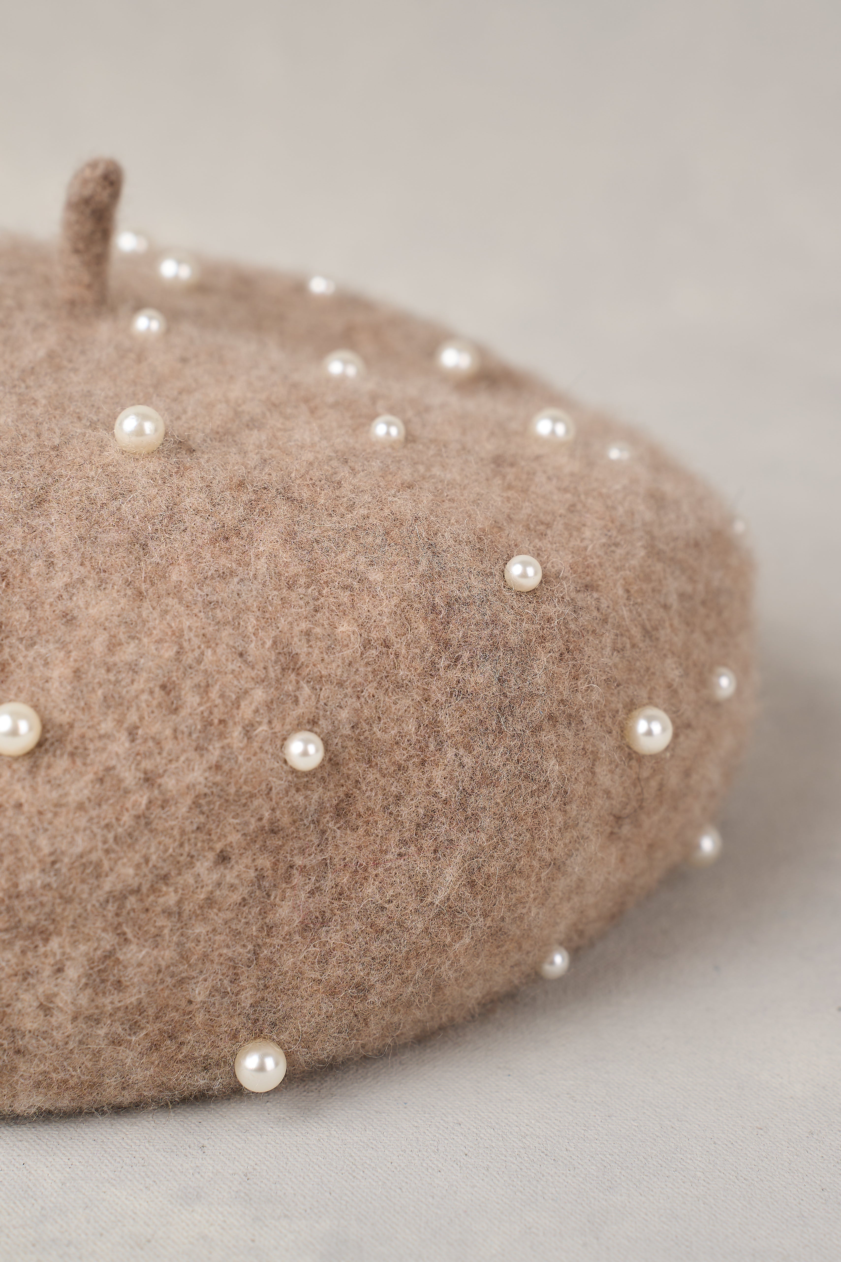 Pearl Beret - Taupe Marle
