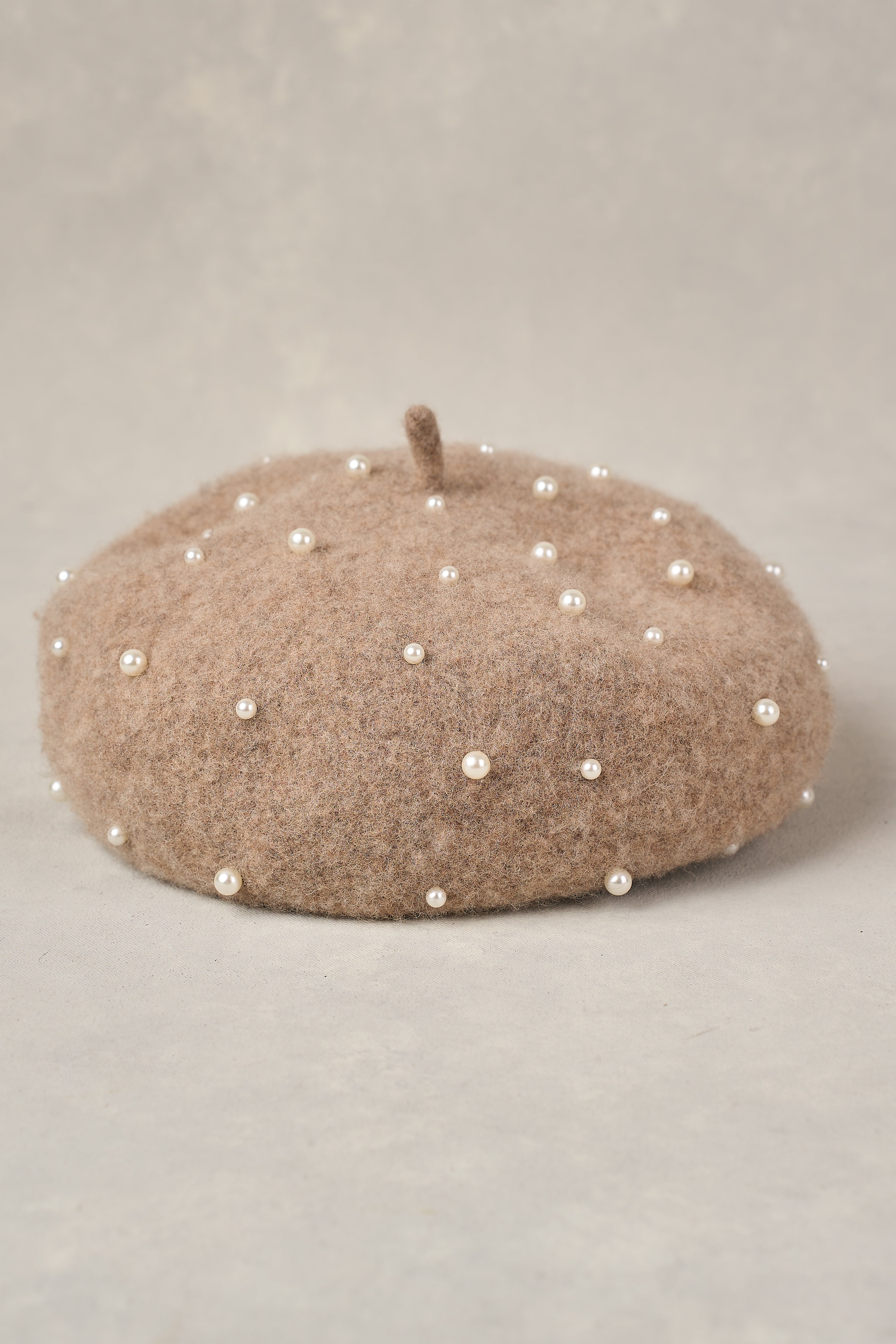 Pearl Beret - Taupe Marle