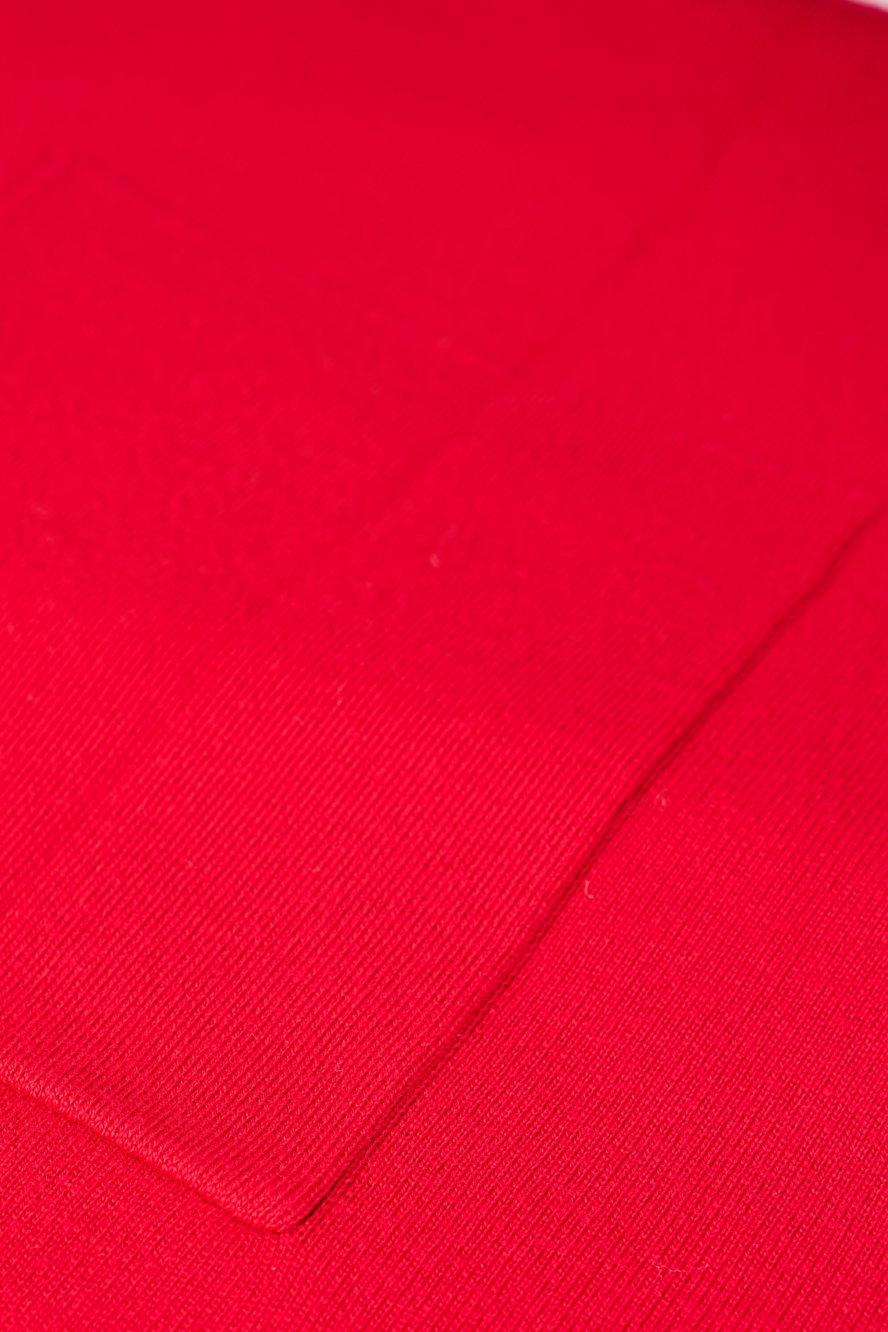 Front Pocket Merino Wrap - Rouge