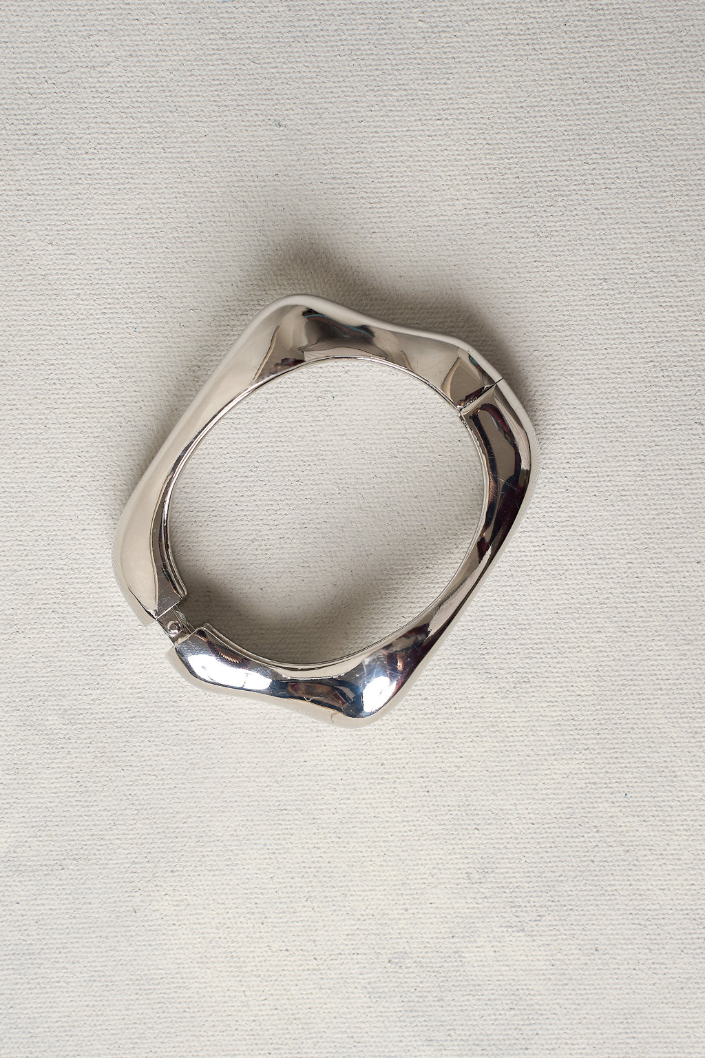 Sculptural Silver Bangle