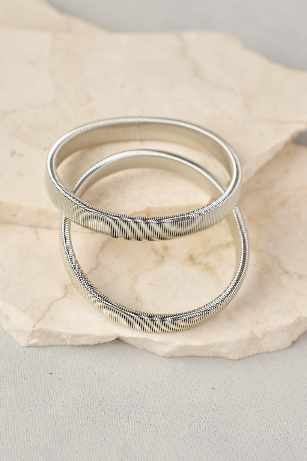 Sleeve Garter Pair - Silver